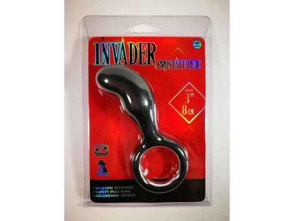 Invader Prostate Plug 3" (8cm) musta